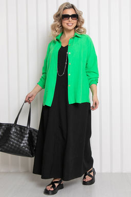 Рубашка П-2185/5 Цвет:зеленый - Леди агата фото 8