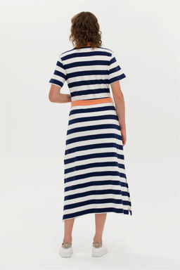 Женское темно-синее трикотажное платье Неожиданная скидка в корзине - U.s. polo assn фото 5