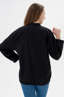 Бомбер из коттон фита чёрный макси - Амадэль фото 15