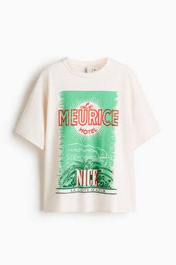 Camiseta oversize estampada