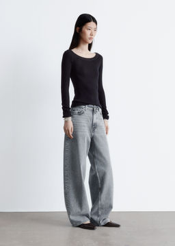 Top en punto de canal? con cuello barco - H&m фото 2