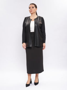 Жакет из эко-кожи GA04234BLK01 - Артесса фото 3