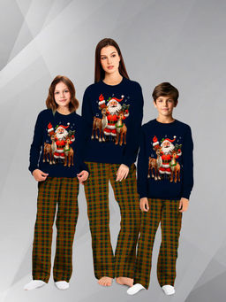 Пижама "Мелодия Рождества",синий