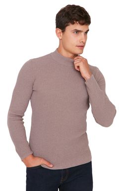 TRENDYOL MAN Ekru Slim Fit Pamuklu Yar?m Bal?kc? Yaka Fitilli Orgu Kazak TMNAW21KZ0568 - Trendyolmilla фото 19