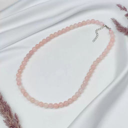 Бусы из Розового кварца огранка 50 см +