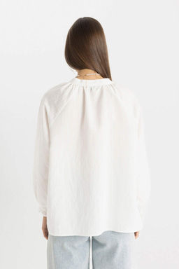 Рубашка-туника с длинным рукавом - Defacto фото 6