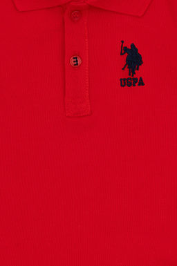 Футболка-поло детская U.S. Polo Assn красная из хлопка