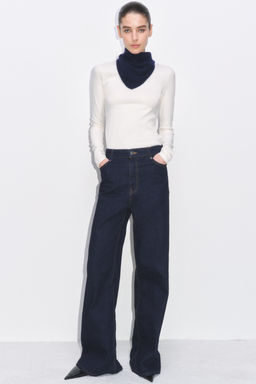 ZW COLLECTION WIDE-LEG HIGH-WAIST JEANS