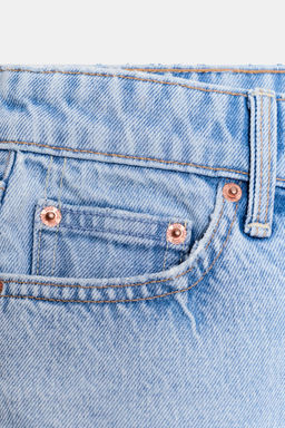 SHORTS Z1975 MOM FIT TIRO MEDIO / Azul claro - Zara фото 8