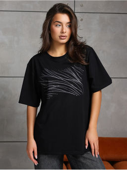 Футболка Блеск черный женская