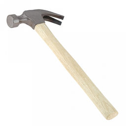 Молоток-гвоздодер 0,5кг, 13х4,5х3см, в сборе 33см, деревянная рукоятка 28см (Китай) - Домашняя мода фото 3