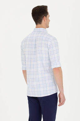 U. S. Polo Assn Мужская синяя рубашка в клетку - U.s. polo assn фото 18