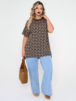 Блузка 0087-29 черный муар