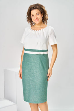 Костюм Romanovich Style 3-2697 белый/зелень