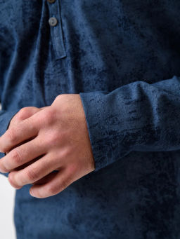 Лонгслив эффект варенки 100% ХЛОПОК- Путешествие - Оптима фото 7