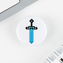 Цена за 10 шт. Значок металлический, закатной Детский, 25 мм, МИКС