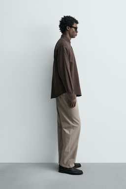 JEANS STRAIGHT FIT LAVADO / Beige claro - Zara фото 4