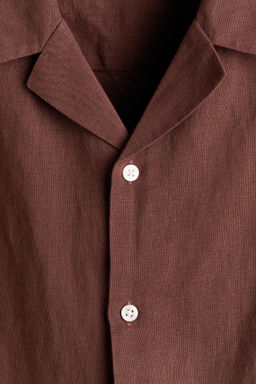 Camisa resort en mezcla de lino Relaxed Fit - H&m фото 9
