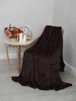 Плед Роял Плюш Шоколад 180х200 - Амавес-текстиль фото 3