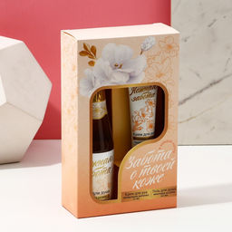 Подарочный набор косметики «Волшебного праздника!», гель для душа во флаконе шампанское 250 мл и крем для рук 30 мл, Новый Год