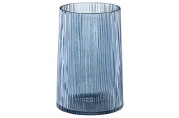 Ваза 15*15*22 см 2,5 л синий, стекло