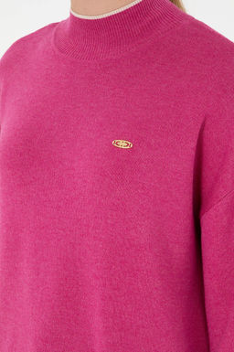 Женский свитер с высоким воротником цвета фуксии Неожиданная скидка в корзине - U.s. polo assn фото 7