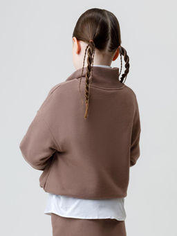 КР 302821/капучино к631 джемпер (свитшот) для дев - Crockid фото 5