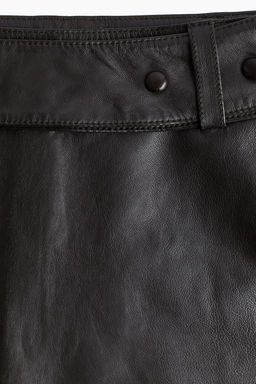 Minifalda de piel con cinturon - H&m фото 7