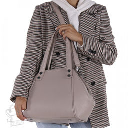 Сумка женская кожаная 0985C apricot Polina&Eiterou в Новосибирске фото 2