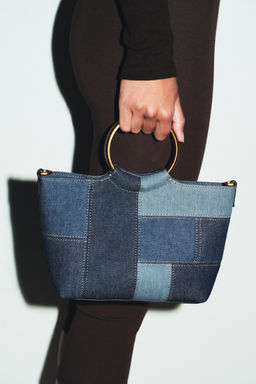 PATCHWORK MINI BUCKET BAG - Zara фото 8