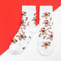 Цена за 2 шт. Носки новогодние женские KAFTAN «Печенька» размер 36-40 (23-25 см)