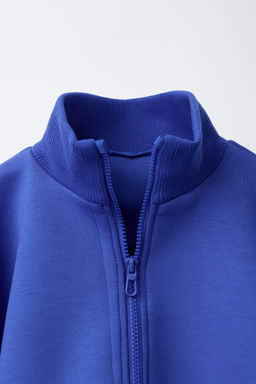 CAZADORA NEOPRENO RIB / Azulina