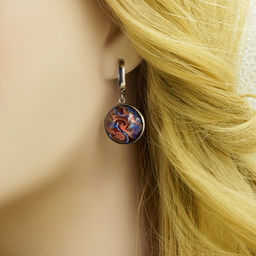 Серьги из муранского стекла CINNABAR LS3385 - Vloes фото 4