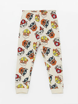Bisiklet Yaka Uzun Kollu Paw Patrol Bask?l? Erkek Bebek Pijama Tak?m?