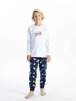 Bisiklet Yaka Erkek ?ocuk Pijama Tak?m?