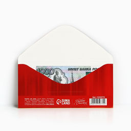 Цена за 10 шт. Конверт для денег «С Новым годом», 16.5 х 8 см