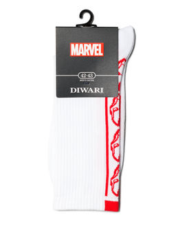 Цена за 2 пары. Носки мужские DiWaRi Удлиненные носки с рисунками MARVEL - Conte elegant фото 2
