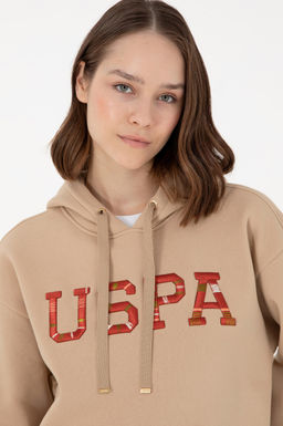 Женский свитшот песочного цвета Неожиданная скидка в корзине - U.s. polo assn фото 2