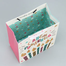 Набор пакетов ламинированных, двухсторонние С Днем Рождения 18 23 10 см 40 31 11.5 см - Дарите счастье фото 25