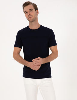 Lacivert Slim Fit Ti__rt