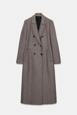 LONG DOUBLE-BREASTED COAT - Zara фото 4