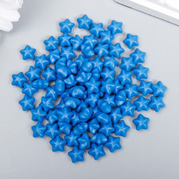 Сургуч в гранулах в пакете «Звёздочки», синий матовый, 55 г, 12×8 см