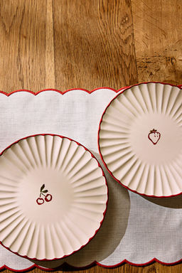 Trendyolmilla Home 4lu Seramik Meyve Desenli Pasta Tabag? Seti 22cm TPHSS25TBK00010