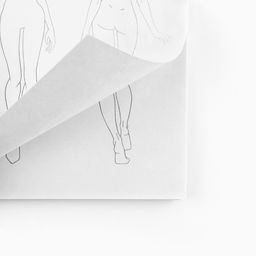 Скетчбук с шаблоном фигуры А5, 40 л «Девушка в розовом»