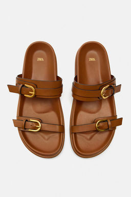 SANDALS WITH BUCKLES - Zara фото 12