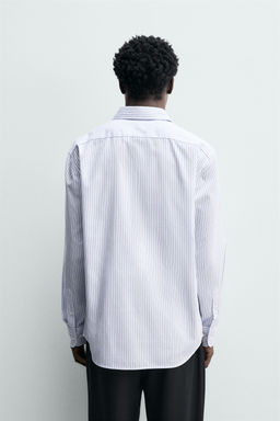 CAMISA ESTRUCTURA EASY CARE / Blanco / Marino