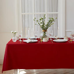 Скатерть Этель Shine 150*250 +/-3см, цв.бордовый, пл. 192 г/м2, хл с ВГМО