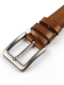 Мужской кожаный ремень Dierhoff ДРК 3056/4-40 Св-Коричневый