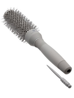 Kristaller Термобрашинг для укладки волос / Ceramic + Ionic TG-X27/32, 32 мм, серый