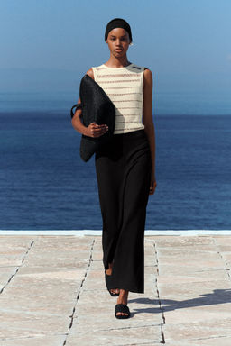 LADDER-STITCH KNITTED TOP - H&m фото 8